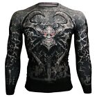 GATEKEEPER OF HELL Skin Tight Compression Graphic Base layer Rash guard MMA Gym