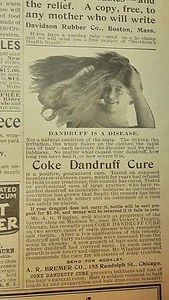 Original antike Printwerbung, KEINE Repro, Cola Schuppen Kur, 8.4.1898 - Bild 1 von 3