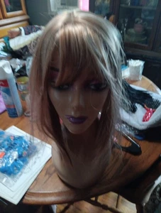 Honey Blonde Hair Topper Syntetic - Picture 1 of 6