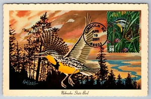 #3506f Great Plains Prairie Western Meadowlark FDC Maxi Card - Picture 1 of 2