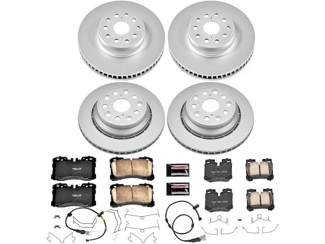 Kit de pastillas de freno delanteras y traseras y rotor 32DMQW47 para Lexus LS460 2007 2008 2009 Foto 1 de 1