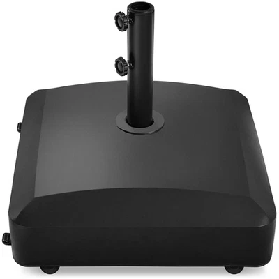 Base paraguas móvil rellenable de 123 lb de capacidad soporte de mercado de alta resistencia para patio... Foto 1 de 4