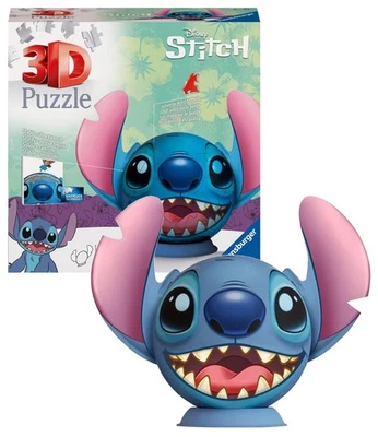 Ravensburger 3D Puzzle 11574 - Puzzle-Ball Stitch - Puzzleball mit ansteckbaren