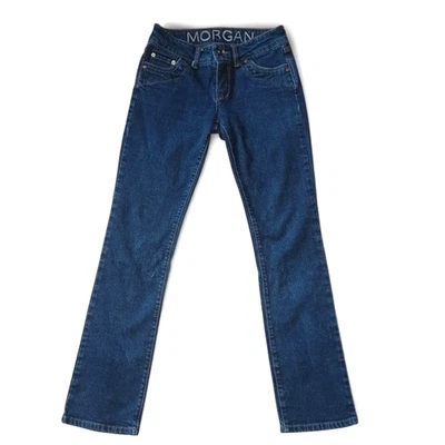 Pantalones de mezclilla vintage dELiA*s Morgan corte bota lavado oscuro talla 3/4 Y2K Foto 1 de 4