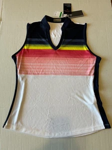 Callaway Woman's Opti-Dry Golf Shirt Sleeveless UPF 50 Size Large - Picture 1 of 13