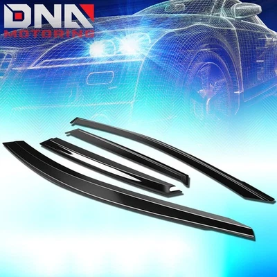 Para 2018-2024 Kona Viseras de Ventana Protector Solar Deflector de Lluvia Ventilación Sombra 4 Piezas Negro Foto 1 de 4