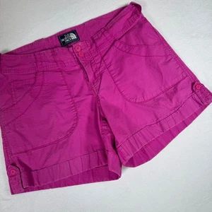 Pantalones Cortos Para Mujer The North Face Rosa Carga Talla US 6 Calce Relajado Mezcla de Algodón - Imagen 1 de 9