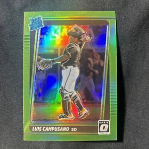2021 Panini Donruss Optic - Rated Rookie Luis Campusano #66 Lime Green Prizm - Picture 1 of 2