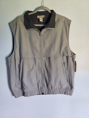 Grand Slam Sportswear Reversible Full Zip Men's Gray Vest Size Large NEW - Image 1 of 3