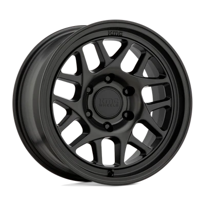 Rueda negra satinada 17x8,5 KMC KM717 BULLY OL 5x5 (0 mm) Foto 1 de 4