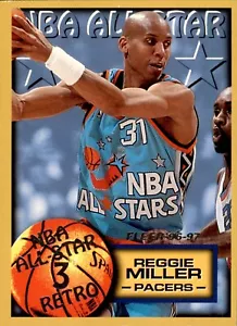 1996-97 Fleer Reggie Miller NBA ALL-STAR 3 Retro #291 - Picture 1 of 2