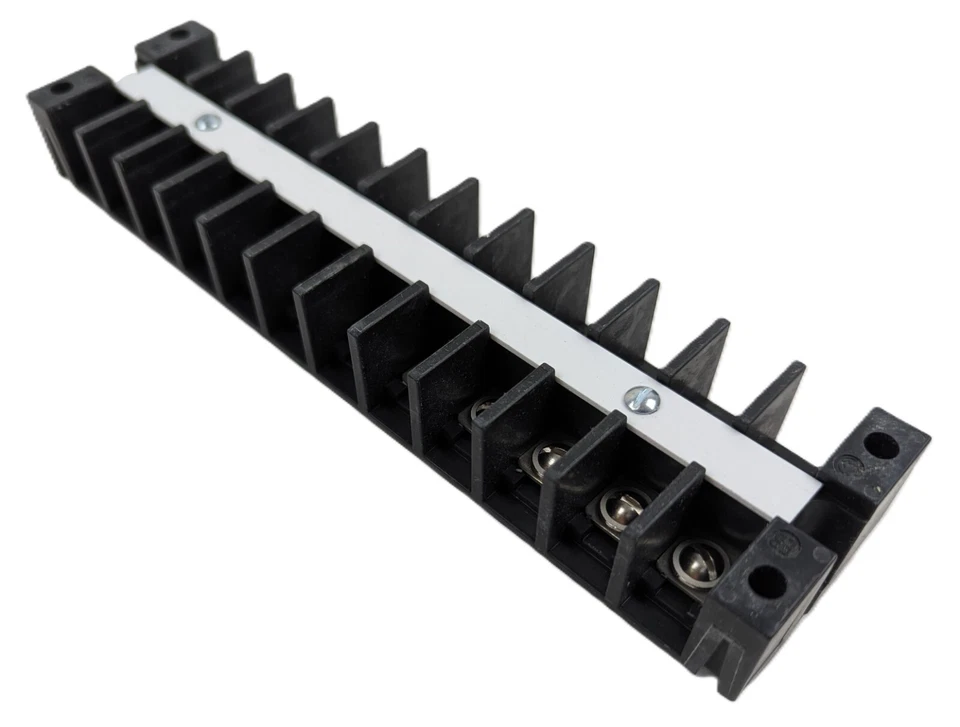 GE EB25B12 Terminal Block with Barrier 12 Position 0.63" Spacing 600V 30A NEW - Image 1 of 4