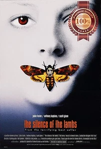 THE SILENCE OF THE LAMBS 1991 ORIGINAL OFFICIAL MOVIE PRINT PREMIUM POSTER - Picture 1 of 4