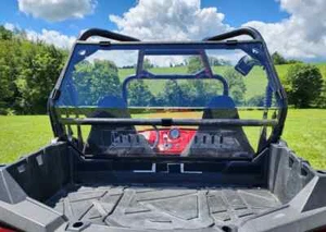 Polaris RZR 570/800/800S/900XP Lexan Back Panel with Dual Vents & Loop Clamps - Picture 1 of 9