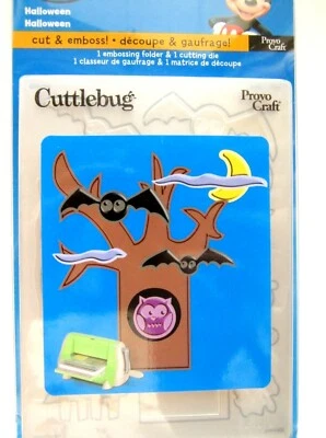 Halloween Spooky Tree Cuttlebug Disney Die & Embossing Folder 37-1743 NEW! - Image 1 of 3