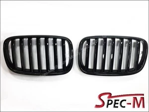Repuesto de rejilla renal delantera negra brillante ajuste 2008+ BMW E70 X5 E71 X6 M - Imagen 1 de 2