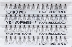 4 Packs Ardell Individuals DuraLash Knot-Free Naturals Combo Pack #65063 - Picture 1 of 1