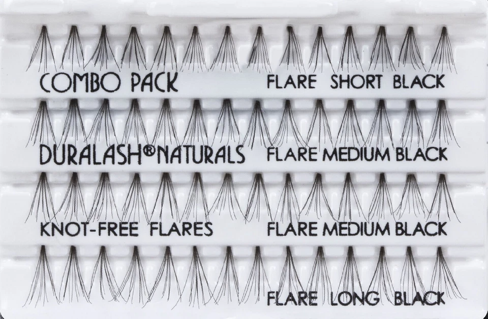 4 Packs Ardell Individuals DuraLash Knot-Free Naturals Combo Pack #65063 - Image 1 of 1