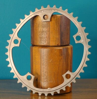 Vintage Shimano Biopace Chainring 130 BCD 42T Road Bike Oval 1980s Gold Ultegra - Image 1 of 3