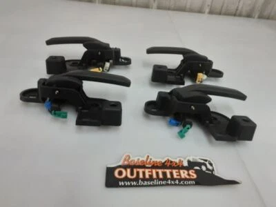 Juego de 4 manijas interiores de puerta Jeep JK Wrangler OEM 2012 2013 2014 2015 2016 43485 Foto 1 de 4