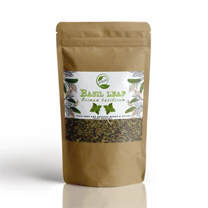 Hoja de albahaca 100 % natural Ocimum Basilicum 200 g 7,05 oz - Imagen 1 de 1
