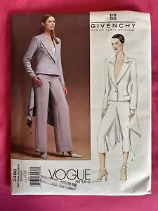 Very Rare Vogue Patterns 2486 Alexander McQueen for Givenchy UNCUT FF 14-16-18 - Picture 1 of 2