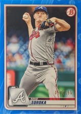 2020 Bowman #7 Mike Soroka Blue /150 - Atlanta Braves 
