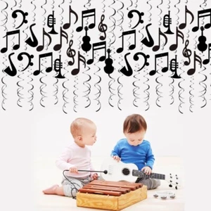 Musical Note Whirl Cutout Spirals Decorations For Music Theme Party Decoration - Picture 1 of 8