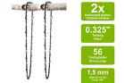 2 carbide saw chains suitable for Echo CS-440EVL | 33 cm 0.325 56TG 1.5 mm
