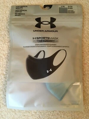 UA Under Armour MASCARILLA DEPORTIVA Peso Pluma L/XL #391 Retro Verde azulado - TOTALMENTE NUEVO SELLADO Foto 1 de 3