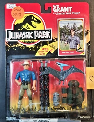 Jurassic Park Alan Grant 带空中网陷阱和“小时安全”卡 #11 Kenne 93 — 第 1/4 张图片