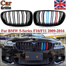 M Style Kidney Grille Compatible with BMW 5 Series F10 F11 M5 2010-2017 Glossy B