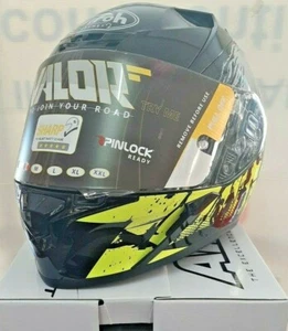 CASCO INTEGRALE AIROH VAA31 VALOR AKUNA YELLOW GLOSS LUCIDO - Imagen 1 de 3