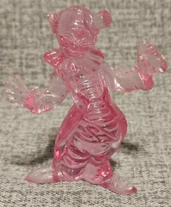 Vintage Circus Clown Figure Small Pink Translucent Hard Plastic - Picture 1 of 5