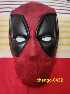 Movie Deadpool 3 Cosplay Prop Mask Wade Wilson Mens Red Mask Halloween Toys Gift - Image 1 of 4