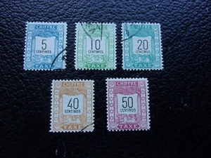 MAROKKO (Mazagan nach Marrakesch) - Briefmarke y&t Steuer Nr. 69/71 73 74 Obl n* MH (A51) - Bild 1 von 2