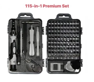 Juego de destornilladores de precisión magnética 115 en 1 Kit de herramientas de reparación de electrónica para teléfono PC - Imagen 1 de 6