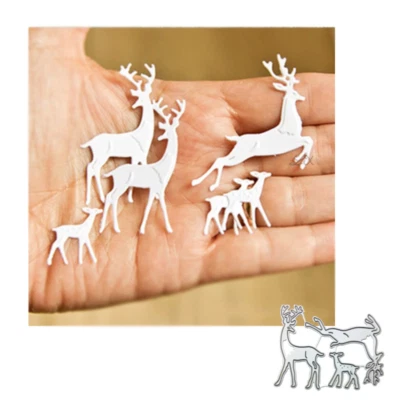 Deer cutting dies metal stencil cutting dies scrapbooking album card DIY - Image 1 of 2