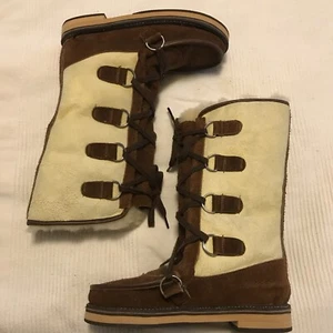 Child’s vintage NWT Alpine Wear Ltd. sheepskin boots, made in New Zealand size 4 - Picture 1 of 5