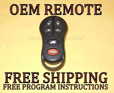 OEM CHRYSLER DODGE VAN ENTRADA SIN LLAVE MANDO A DISTANCIA TRANSMISOR GQ43VT18T 04686797 Foto 1 de 2