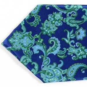 100% new STEFANO RICCI Tie Royal Blue Green Ornamental 211091 - Picture 1 of 4