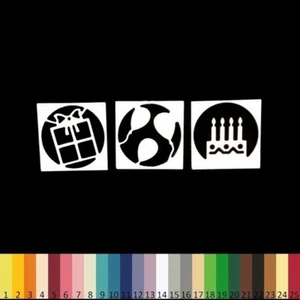 6 Découpes en papier _ GATEAU BALLONS CADEAU 3X3cm _ Die cut scrapbooking carter - Imagen 1 de 27