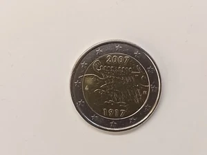 Finnish commemorative 2 euro coin 2007 Finnish Independence - Picture 1 of 2