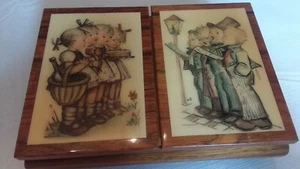 Vintage Hummel Original Carolers Doppeldeckel Musik Schmuckkästchen Made Italy Ex-Zustand - Bild 1 von 12