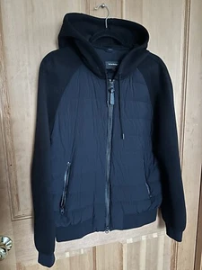 Mackage Men’s Down Jacket Size 40 Black Zip Up Goose Down Pockets Puffer - Picture 1 of 5