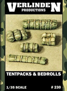1/35 Tentpacks&Bedrolls Resin Accessory Kits VERLINDEN#230 Unassembled Uncolored - Picture 1 of 2