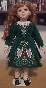 Royalton Collection "KATHLEEN" Porzellan Irish Step Dancer Puppe mit Ständer - Bild 1 von 8
