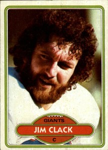 1980 Topps Football Card #249 Jim Clack - EX-MT
