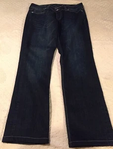 SEVEN 7 BRAND SIZE 29 DARK WASH EMBELLISHED JEANS STRETCH COTTON - Picture 1 of 3