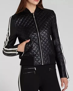 BCBG Max Azaria MORGAN Black Faux Leather Jacket Seen In PLL & Tell Me Lies -L - Picture 1 of 15